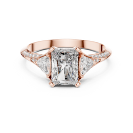 Radiant-Cut Diamond Majesty Three-Stone Ring