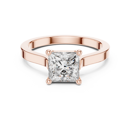 Celestial Charm Princess-Cut Four Prong Engagement Ring