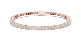 Luxury Princess Cut Diamond Tennis Bracelet
