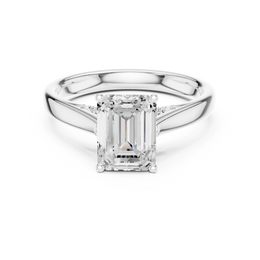The Aurora Solitaire Side Diamond Engagement Ring