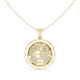 Symbolic World Disc Necklace
