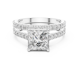 Royal Radiance Princess Cut Bridal Ring Set
