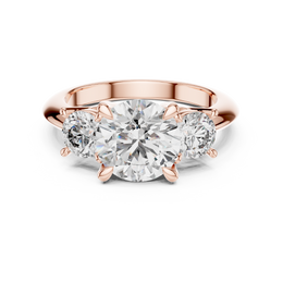 Aurora Round-Cut Diamond Three-Stone Ring
