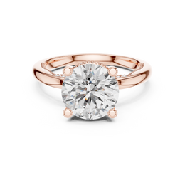 Enchanted Halo Ring with Round Diamond