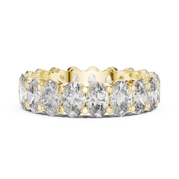 The Infinity Elegance Oval-Cut Eternity Band