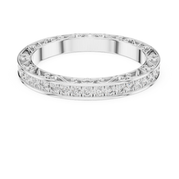 Vintage Lace Round-Cut Diamond Band