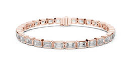 Heritage Diamond Elegance Emerald-Shaped Diamonds Bracelet