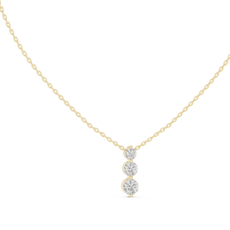 Elegant Vertical Diamond Necklace