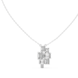 Designer Cluster Charm Pendant with Antique Cut