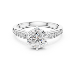 Luminous Path Solitaire with Round cut Diamond