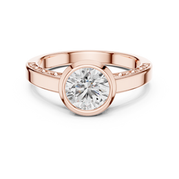 Seraphine Bezel Round Solitaire Diamond Ring