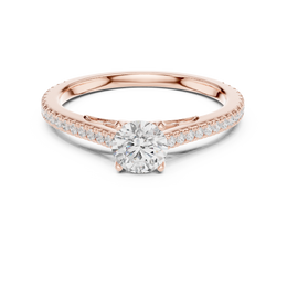 Luminous Promise Ring with Round Elegance