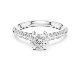 Serene Spark Ring with Eight Prong