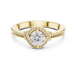 Whisper of Love Ring with Halo Setting